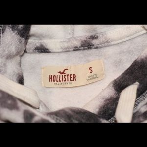 Hollister hoodie, size small, white and black
